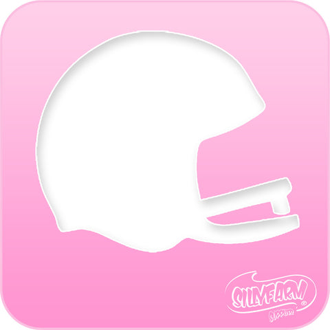 Football Helmet Pink Power Stencil