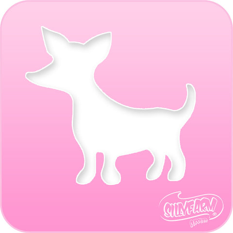 Chihuahua Pink Power Stencil
