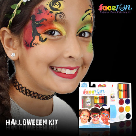 Classic Halloween Rainbow Party Silly Face Fun Kit