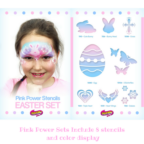 Easter Pink Power Stencil Set