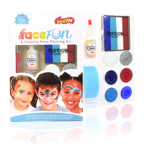4th of July Rainbow Party Silly Face Fun Kit